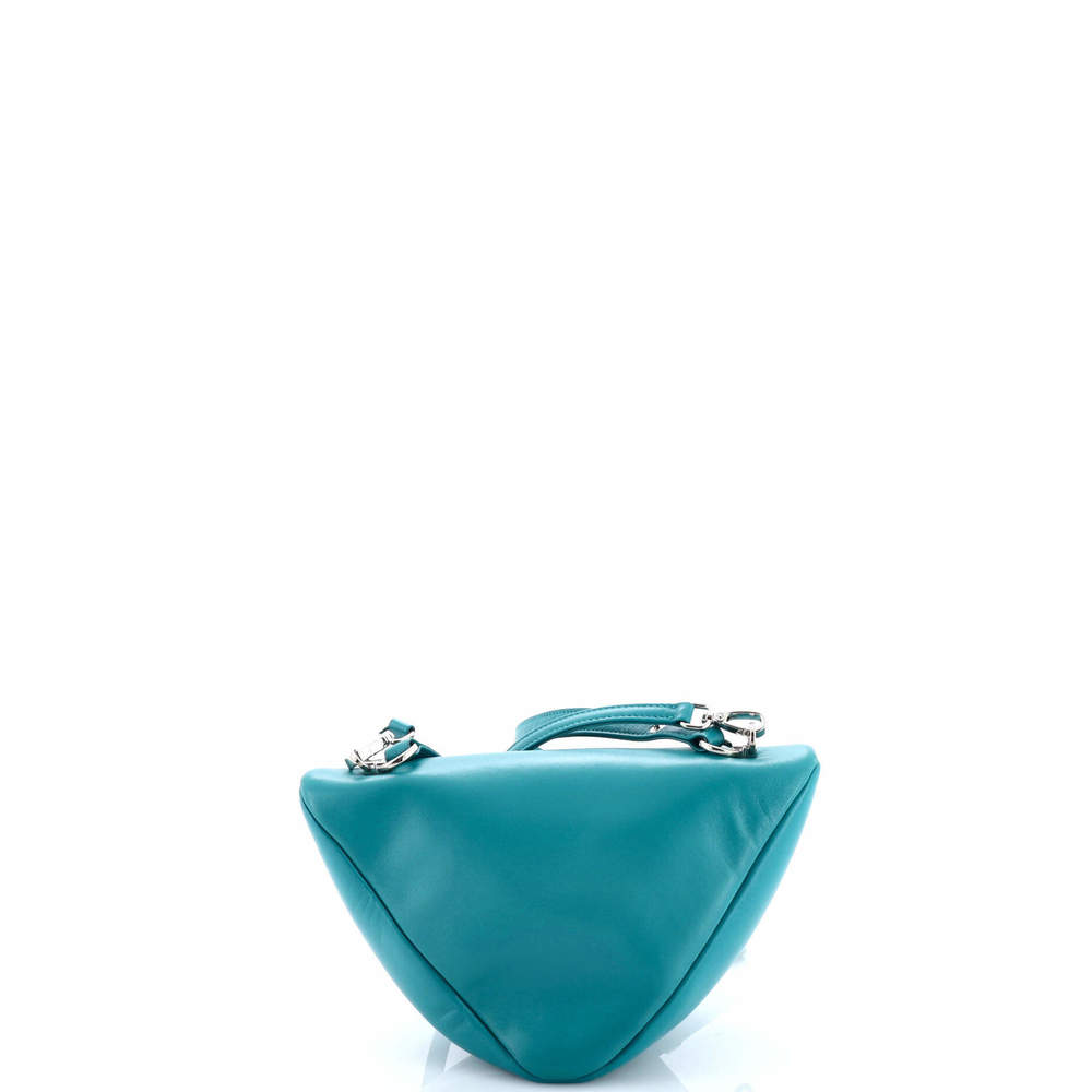 Prada Small Triangle Convertible Zip Handbag Leat… - image 3